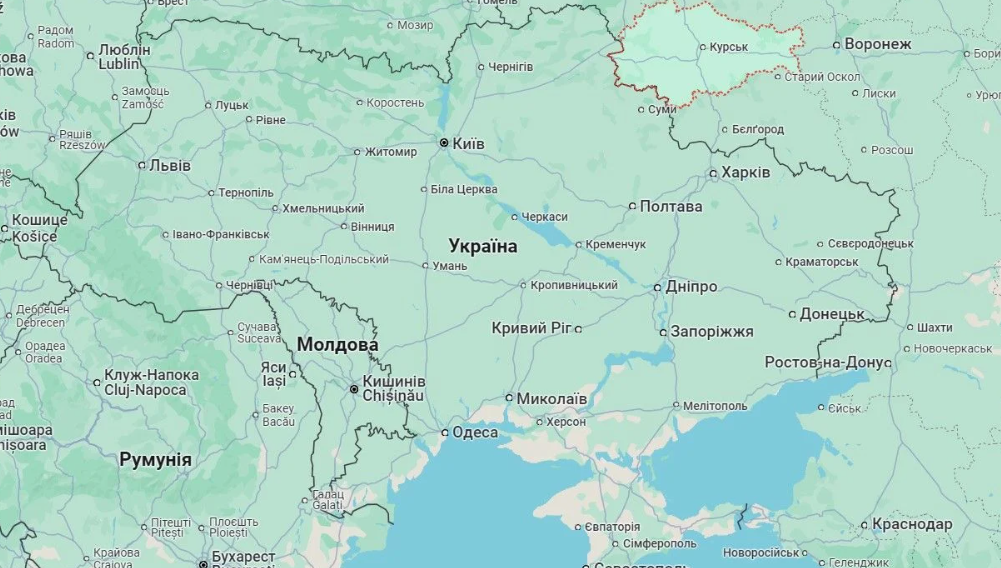курська область карта