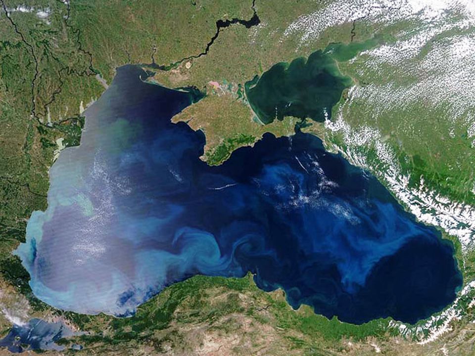 Чорне море на карті: