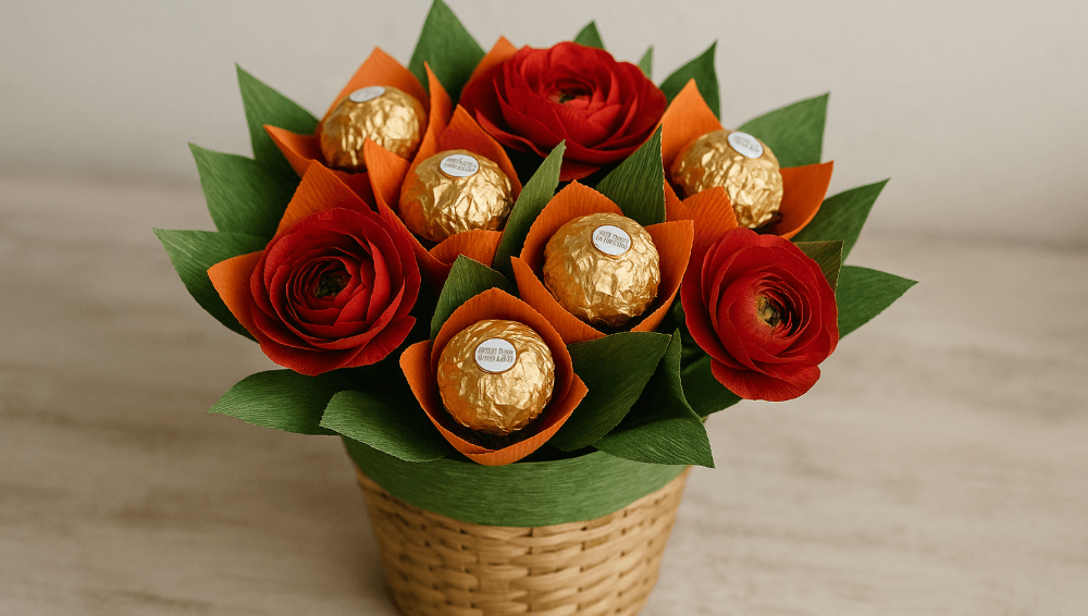 як зробити букет з цукерок на день народження