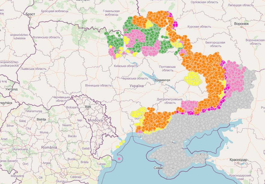 які території окуповані