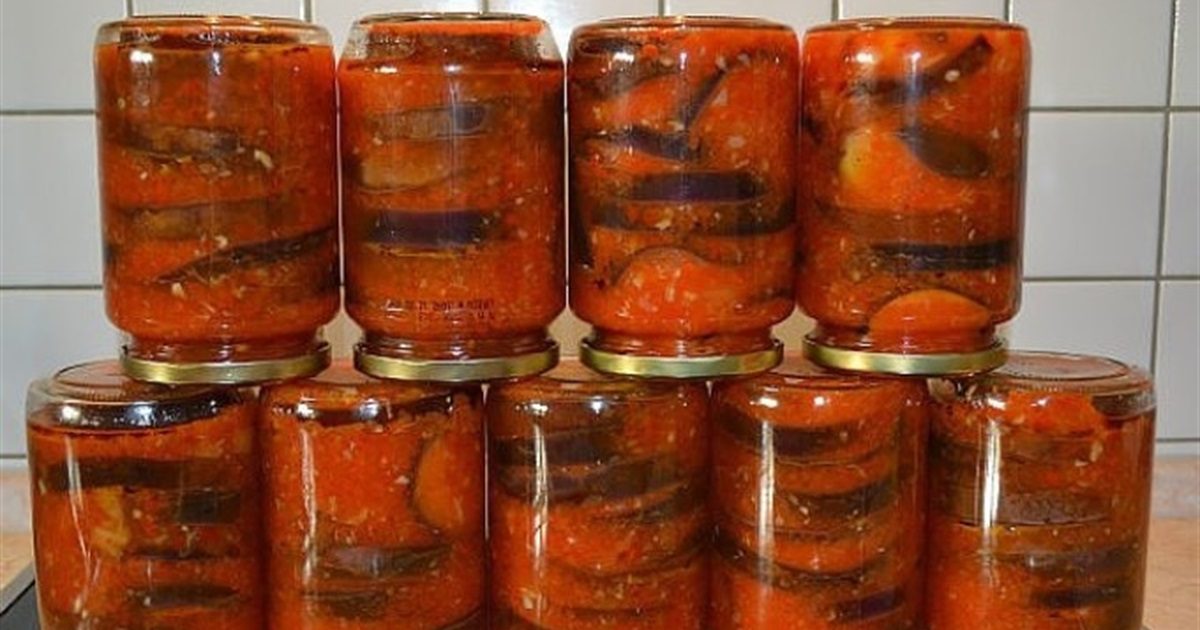 баклажани в томаті на зиму